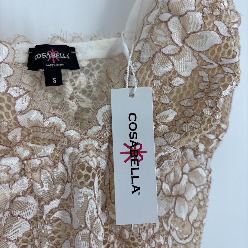 NWT Cosabella Pret a Porter Moon Ivory Lace Bodysuit - Size Small - Picture 7 of 8
